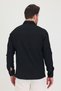 Men's Slim Fit Slim Fit Long Sleeve Shirt with Self-Stripe Detail - 9