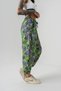 Leaf Waist and Leg Elastic Pleated Women's Bohemian Baggy - 4