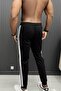 Men's Black Slim-Fit Summer Sweatpants - 6