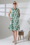 Sleeveless Viscose Shirt Dress - Pocketed, Lycra Summer Dress - 2