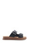 407063 .Z5Fx Black Women's Slippers
