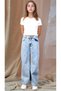 Young Girl Jeans Stone Embroidered, 100% Cotton, Casual and Stylish Use - 2