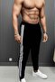 Men's Black Slim-Fit Summer Sweatpants - 5