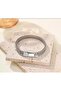 Double Row Knitted Model Tommy Style Steel Men's Bracelet - 2