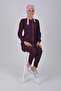 Lina Model Eggplant Purple Soft Lycra Hijab Nurse Jersey Set Scrubs - 3