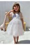Girl's Tiny Daisy Patterned Short Sleeve Dress - 3
