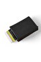Men's Money Compartment Automatic Mechanism Leather Card Holder Wallet Portfolio - 2