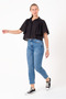 Women's 100% Woven Viscose Black Shirt / Back Tie Detail - 3