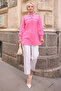 Pink Collar Detailed Tunic