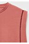 Cotton T-Shirt with Openwork Edge - 5
