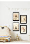 4 Pieces Frame Look Fairytale Wall Decor Painting Set for Kids Room