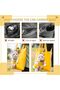 Cat Carrier Bag, Cat Tote Bag Carrier, Portable Bag Carrier for Cat, Small Dog, Soft Cat Carrier, Canvas Material, 45×45×1CM, Travel and Outdoor Adventures Breathable Cat Sling, Yellow - 5