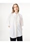 Embroidered Shirt Collar Tunic Ecru - 3