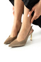 Mink Velvet Gold Heeled Stiletto |   Stylish Evening Dress Thin Heeled Women's Shoes |   Night & Special Day - 3