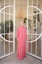 Women's Hijab Covered Buttoned Belted Dress - 7