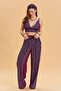 Elastic Waist Belt Detailed Summer Trousers - 3