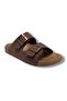 16386-25 Leather Anatomical Double Tape Men's Slippers
