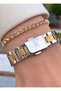 Brand Silver Color 2 Year Warranty Small Case Women's Wristwatch - Bracelet - 6