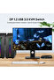 مفتاح DP KVM DP-2In-1Out، منفذان، دقة 4K@60Hz، يتيح لجهازين كمبيوتر مشاركة جهاز واحد أو جهازين - 5