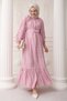 Judge Collar Strawberry Pattern Pink Dress - 4