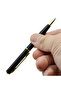 black Mini Rotating Pocket-size Ballpoint Pen Metal Material 0.7mm Black Blue Ink Refill Ballpen Off - 3