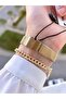 Steel Cord Angular Case 2 Years Warranty Women Wrist Watch with Bracelet Gift Bfg.10835.5 - 3