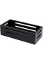 Black Wooden Bathroom Storage Box for Toilet Tank Topper and Toilet Paper Organizer Basket