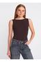 Boat Neck 3-Pack Sleeveless Ball-Black White Brown - 4