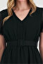 Long Chiffon Dress with Belt Detail - 5