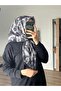 Ethnic Retro Pattern Soft Black Scarf - 3