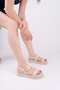 Women's Skin Adjustable Single Buckle Comfortable Sandals with Back Elastic - 3