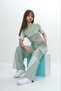 Girls' Two-Piece Tracksuit Set-Cargo Pocket Pants & Short Sleeve T-Shirt – 100% Cotton - 6