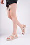 Women's Skin Adjustable Single Buckle Comfortable Sandals with Back Elastic - 2