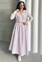 Women's Striped Hooded Shirt Skirt Two-Piece Set