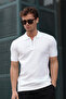 Men's Polo Neck Half Zipper T-Shirt - 4