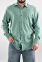 Men's Shirt Green Slim Fit Easy-Iron Sweat-Absorbing Breathable Texture Four Seasons Oversize Classic Shirt
