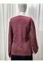 Lifera Elegant Floral Patterned Combed Cotton Mother's Blouse, Large Size - 4
