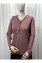 Lifera Elegant Floral Patterned Combed Cotton Mother's Blouse, Large Size - 2