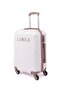 Limra 20" Hardside Cabin Suitcase, Beige/Gold
