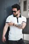 Ferruc Striped Lycra Slim Fit Colorful Polo Collar Knitted Men's Knitwear Tshirt - 2