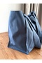 Indigo Gusseted Canvas Handbag and Shoulder Bag - Waterproof Fabric-Tote Bag - 3