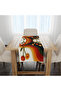 Embroidery Patterned Digital Printed Rainbow Flower Patterned 45X100'Cm Decoration Runner Table Cloth - 4
