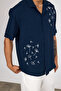 Embroidery Detailed Muslin Linen Shirt - 5