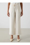 Lcwaikiki Classic Beige Women's Elastic Waist Pants - 2