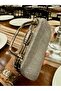 Women's Silvery Handle Detailed Chain Long Strap Evening Dress Bag - 6