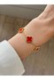 316L Steel Clover Bracelet Women Men Unisex Bracelet Gold Double Sided Bracelet - 2