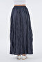 Kraş Pleated Maxi Skirt Mg25 Simple Elegance Does Not Require Ironing - 6