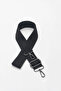 Black Pattern Adjustable Bag Strap
