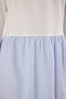 Blue Striped Woven Fabric Skirted Single Jersey Knitted Dress Tctss25Eb00146 - 3