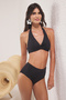 Siyah Yüksek Bel Hipster Basic Bikini Altı TBESS25BA00035 - 2